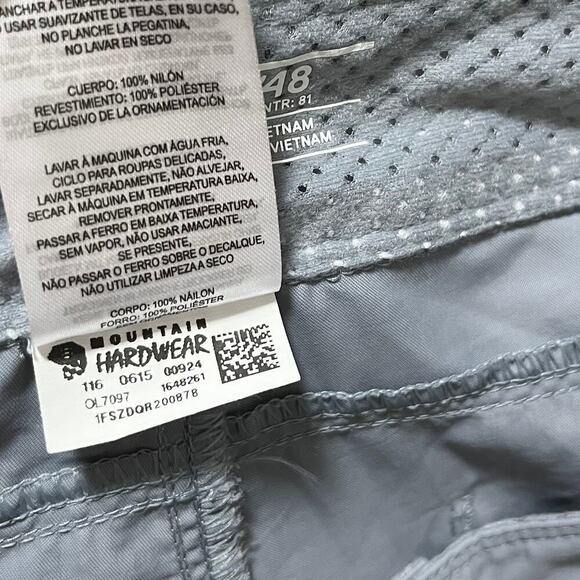 Mountain Hardware Castil Convertible Pants Size 16 Gray Hiking Outdoor Womens - Picture 12 of 12